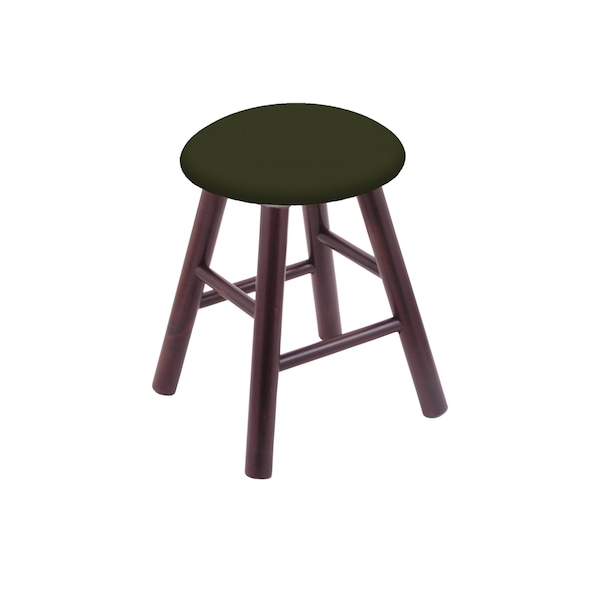 Maple Vanity Stool, Dark Cherry Finish, Graph Coal Seat